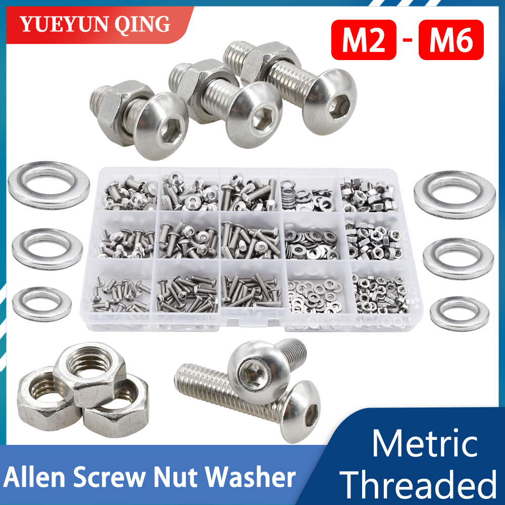 304 Stainless Steel Allen Scre - огляд і ціна Nuts Mix