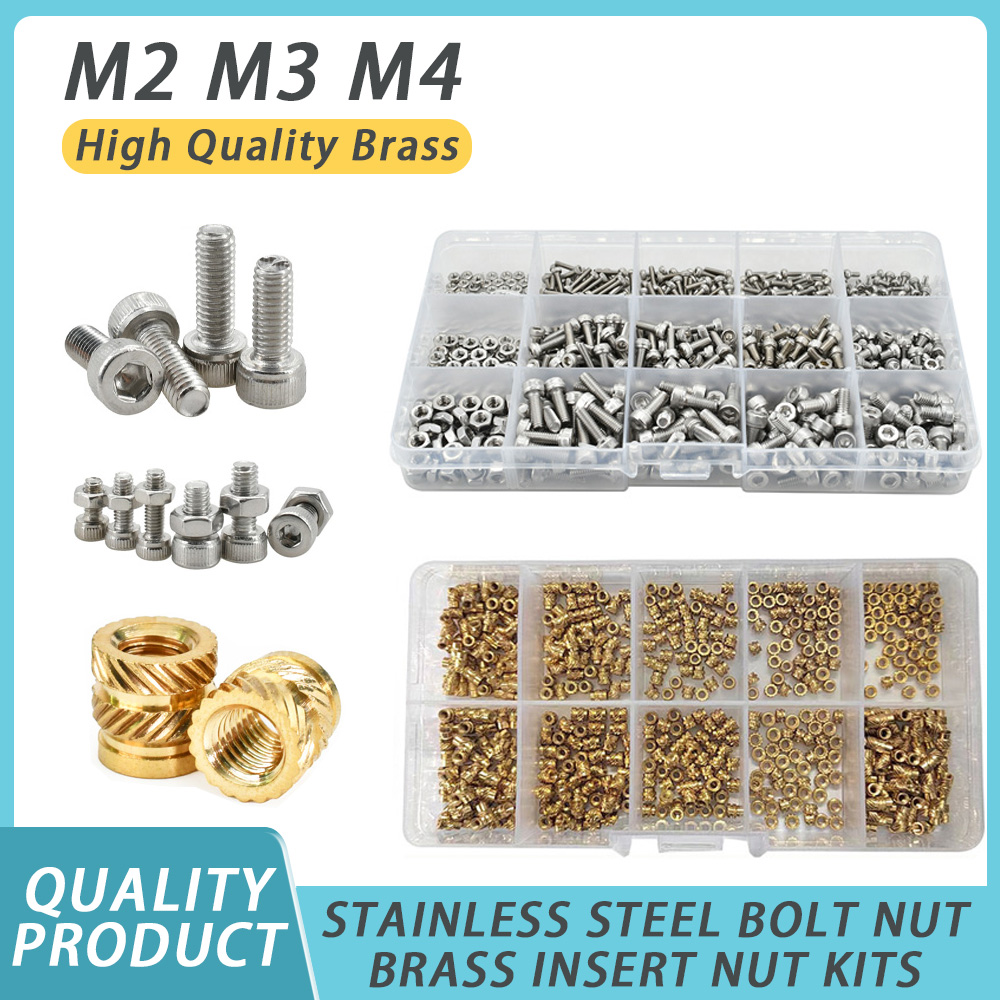M2 M3 M4 Brass Hot Melt Insert - огляд і ціна Nuts Mix