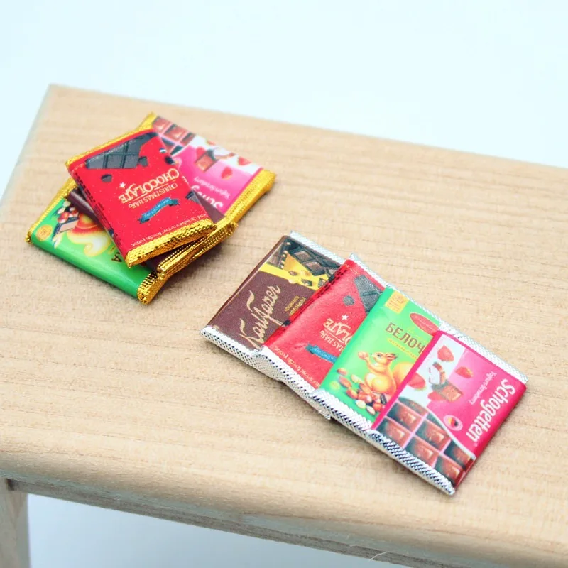 4Pcs Dollhouse Mini Chocolate  - огляд і ціна Chocolate Snack
