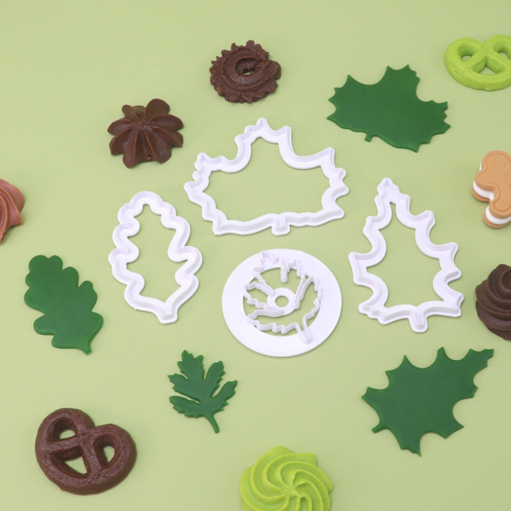 4Pcs Set Fall Leaf Cookie Cutt - огляд і ціна Cookies Pack