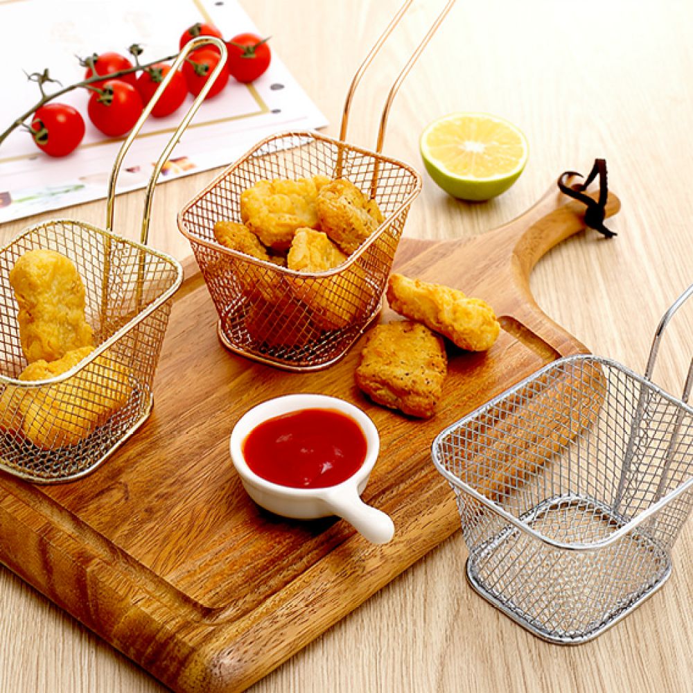 Decorative Mini Square Fry Bas - огляд і ціна Food Snacks Catering